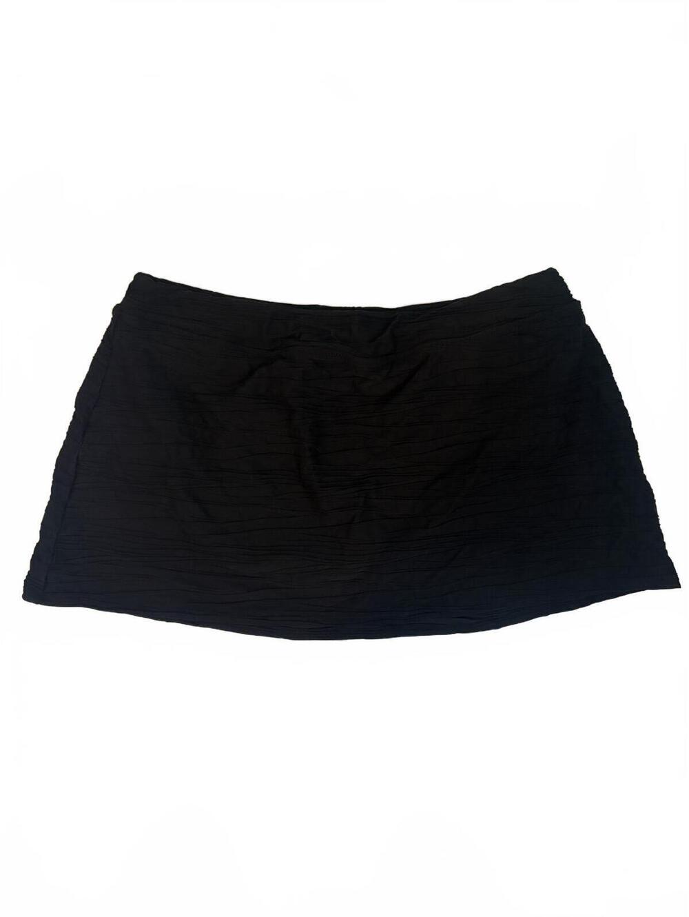 Land’s End | Women’s 15” Black Thick Textured Swim Skirt Size 18W